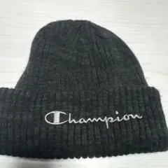 Champion ニット帽 ダークグレー