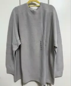 【廃盤希少・新品タグ付き】ユニクロ　3Dクルーネックセーター グレー　4XL