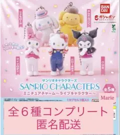 サンリオキャラクターズミニチュアチャームライブキャラクター　コンプリート①