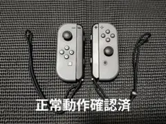 NintendoSwitch　ジョイコン　グレー