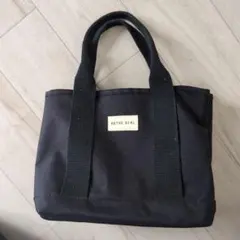 RETRO GIRL トートバッグ ブラックのサムネイル