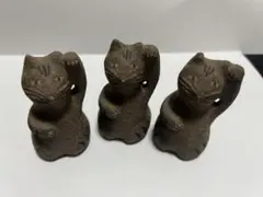 招き猫置物 3体セット