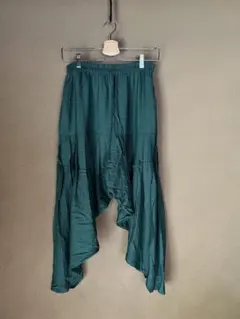 マライカ ダークグリーン サルエルパンツ