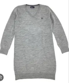 FREDPERRY 長袖Vネックニットドレス