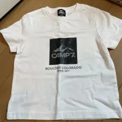 CAMP7 ホワイト Tシャツ 100