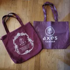ム*ン様 axes femme トートバッグ 2点セット　ショッパー　エコバッグ