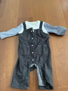 美品☆プティマイン　ロンパース　80