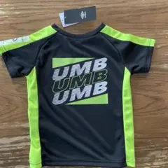 umbro Tシャツ110 黒/緑 UMBロゴ