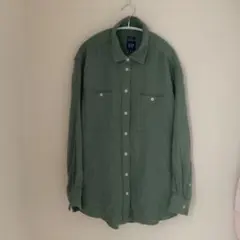 GAP オリーブグリーン 長袖シャツ