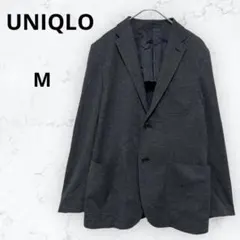 ユニクロ ジャージージャケット コンフォートジャケット ビジカジ グレー M