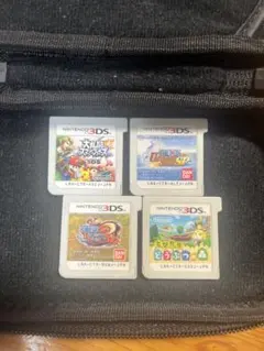 3DS カセット4点セット　スマブラ・ワンピース・どうぶつの森