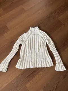 ZARA コットンニット　ダメージ加工