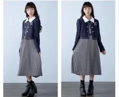 極美品☆150 デコラピンキーズ 卒服 フォーマル　アンサンブル　セットアップ