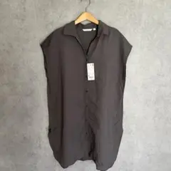 新品　タグ付　未使用　ユニクロ　UNIQLO トップス　リネン　シャツ　ブラウスのサムネイル