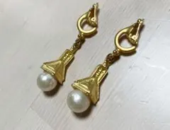 Vanecci ヴァネッチ ゴールドイヤリング ヴィンテージ ピラミッド 大ぶり