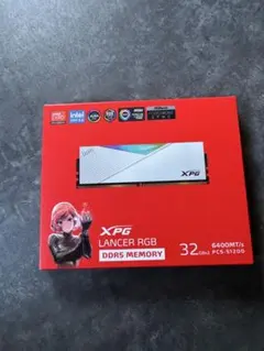 【ジャンク1枚、正常動作1枚】XPG DDR5メモリ 16GBx2枚 増設メモリ XPG LANCER DDR5-5200 ブラック AX5U5200C3816G-DCLABK