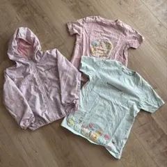 すみっコぐらし　キッズ服セット ジャケット&Tシャツ2枚　120〜140㎝