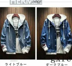 デニムジャケット メンズ レディース 男女兼用 Gシャン ジージャン春秋服[9