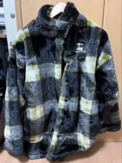 Nike フリースボアジャケット チェック柄