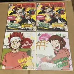 ヒロアカ 色紙4枚 お茶子 切島 爆豪 上鳴