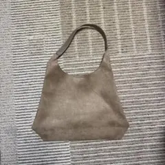 ベージュ スエード風 トートバッグ