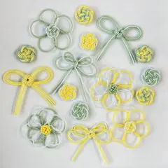 水引パーツ♡梅結び✴︎花モチーフ✴︎16個 【5】