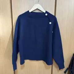 grove ニット セーター ネイビー Sサイズのサムネイル