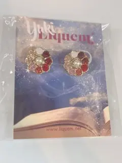 新品　リキュエム　YUKI コラボ　ヴィンテージフラワーピアス