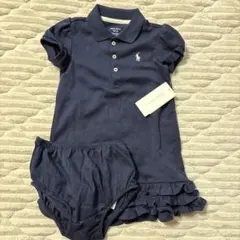 【新品タグ付き】Ralph Lauren ラッフルド　ポロ　ドレス&ブルマ24M
