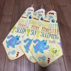 モンスターのループ付タオル3枚セット