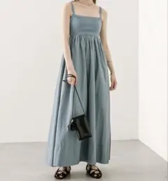 mystic ブルー キャミワンピース ロング