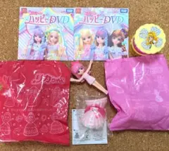 ハッピーセット　着せ替えリカちゃん人形３体♡DVD２枚★プリキュアブレスレット