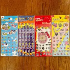 【4枚セット】たまごっち♡キラキラシール プチプチシール