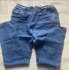【pom ponette】デニムパンツ、ウエストゴム