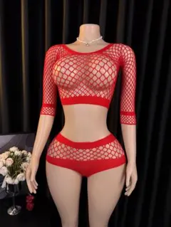ボディストッキング セクシーボディスーツ全身網タイツコスプレ6049のサムネイル