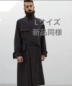 【LIDNM】WOOL GABA TRENCH COAT　トレンチコート