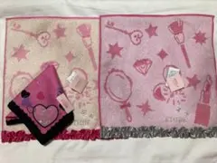 【新品】ETUDE エチュード　ハンカチ＆フリル　タオルハンカチ　3枚セット