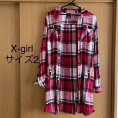 美品　X-girl シャツワンピースのサムネイル
