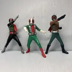 【3体セット】仮面ライダー フィギュア 新1号・V3・スカイライダー（食玩）