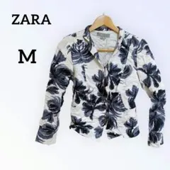 ✨️ZARA フラワープリント テーラードジャケット【S】レディース トップス