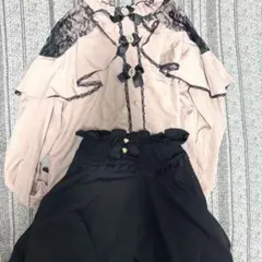 地雷系 ブラウス スカート セット