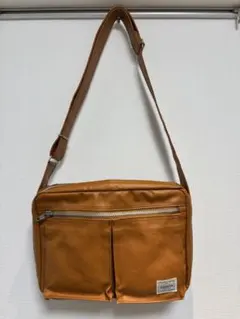【美品】定価31,900 PORTERフリースタイルショルダーバッグ　キャメル色