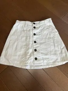 レピピ　ホワイト デニム ミニスカート キュロット　XSのサムネイル
