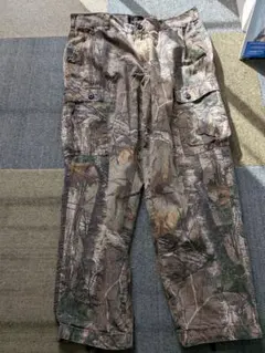 REALTREE リアルツリーカモ 迷彩 極太 ワイド カーゴパンツ 古着 L