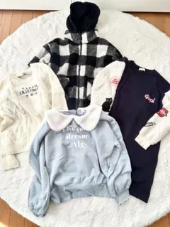 キッズ服4点セット　150㎝　レピピ　ALGY ピンクラテ　セーター　女の子