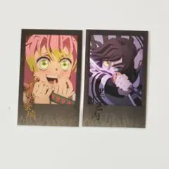 鬼滅の刃 ダイニング お楽しみくじ チェキ 甘露寺 伊黒