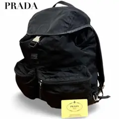プラダ PRADA リュックサック ギャラカード ナイロン 三角ロゴ黒 男女兼用のサムネイル