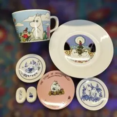 ムーミンキャラクターズ マグ プレート 小皿 箸置き 計7点