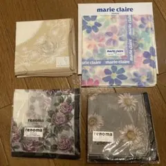 ブランドハンカチ4枚セット