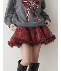 チュール ミニスカート